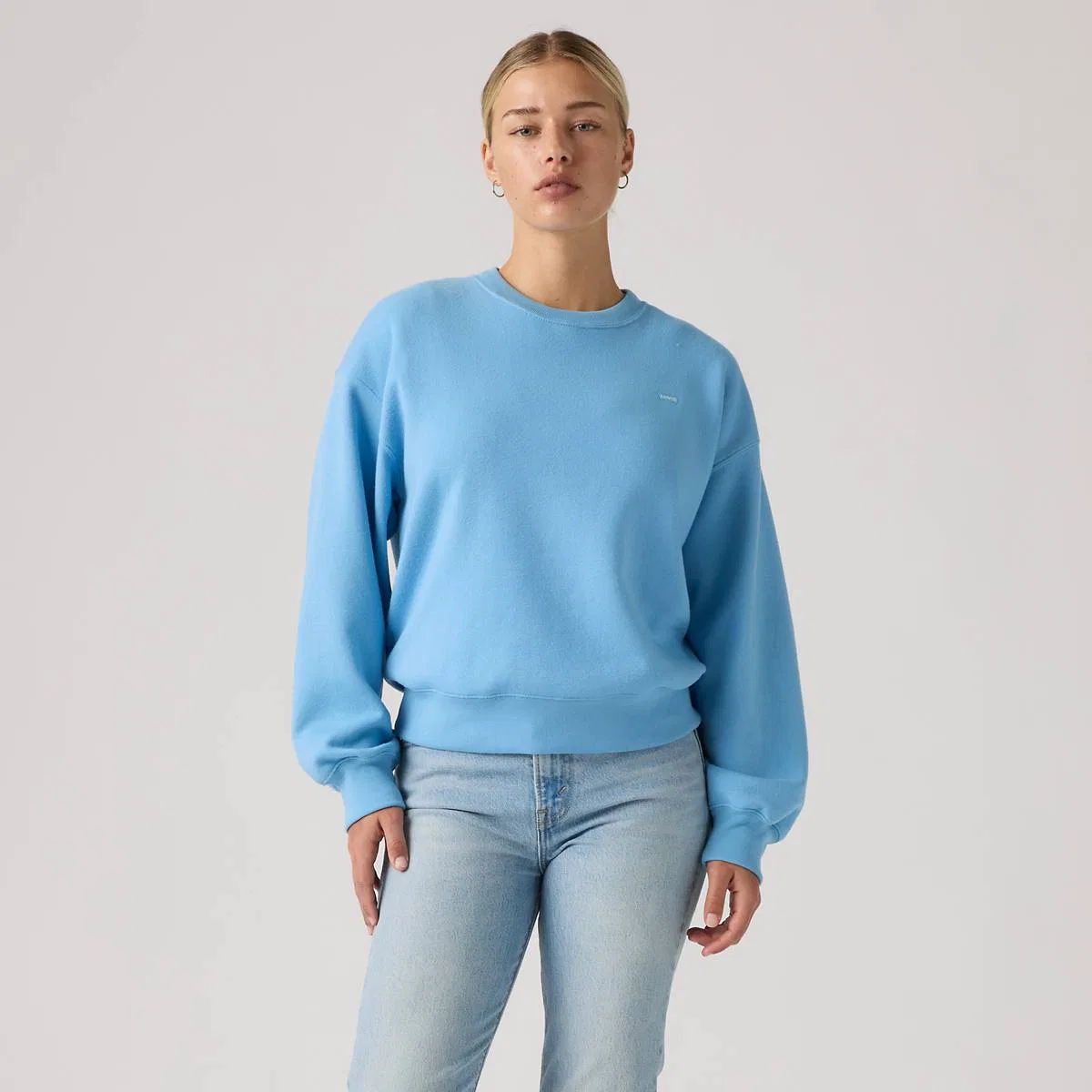 Повседневная толстовка с круглым вырезом Levi's, Alaskan Blue - Blue — фото 3