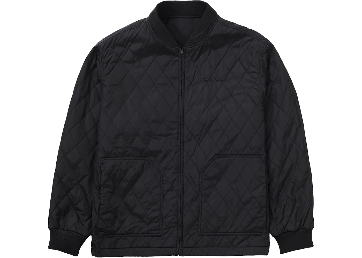 Мужская куртка с технологичной тканью Supreme Reversible Tech Work Jacket, Black — фото 3