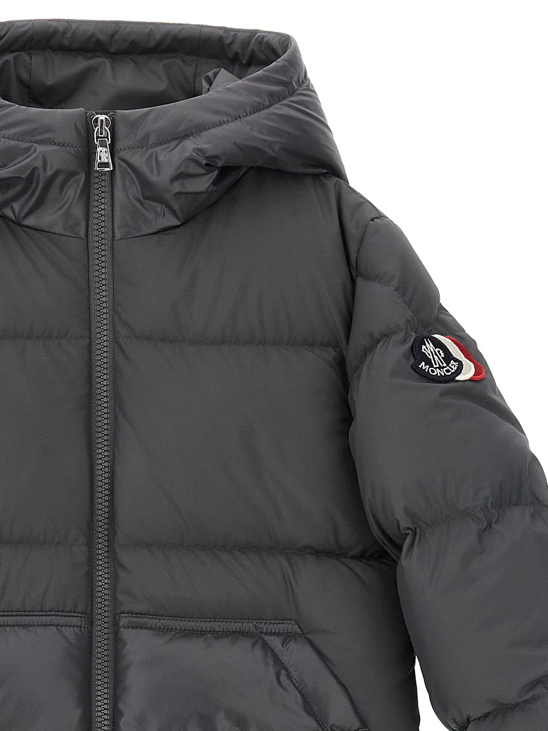Пуховик Barin Moncler Enfant, серый — фото 3