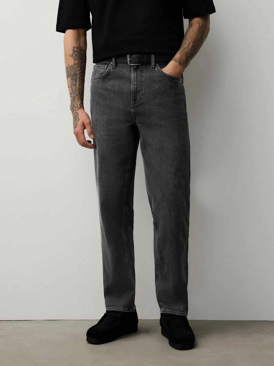 Джинсы Relaxed Fit, Grey Denim Next — фото 2