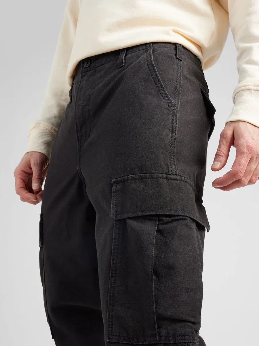 Брюки-карго LEVI'S Regular 'XX Cargo Straight Pants' из черного денима — фото 2