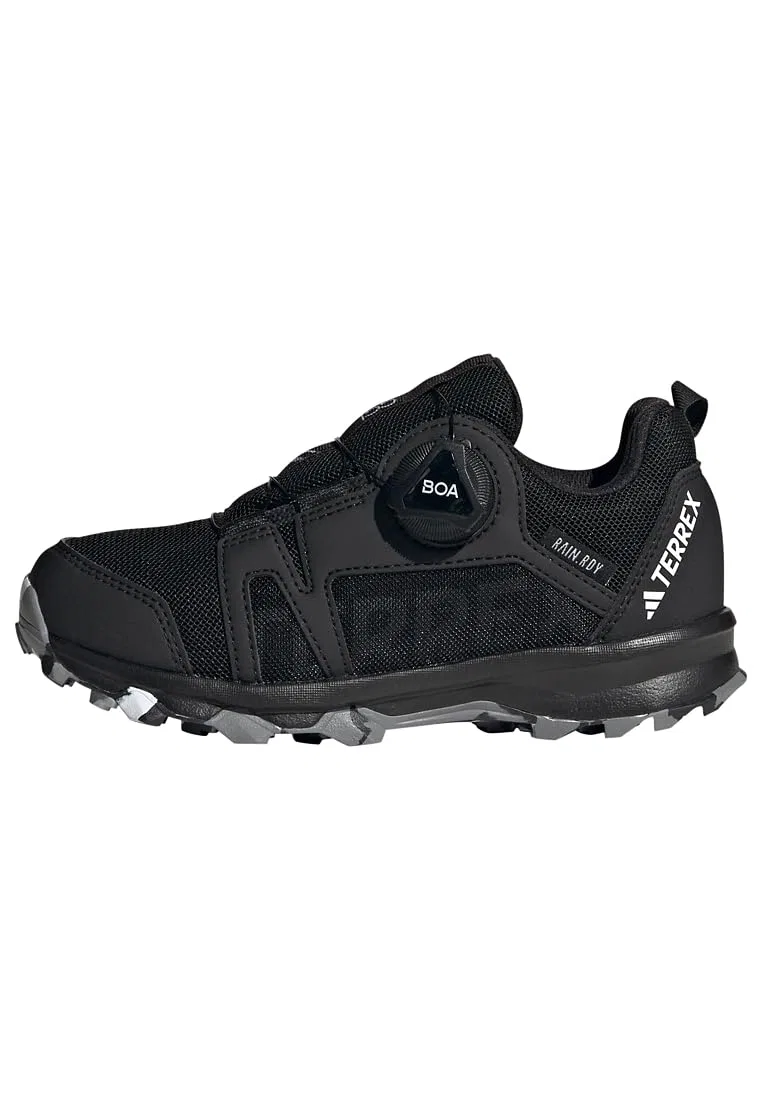Детские кроссовки для трейлраннинга с принтом Terrex Agravic Boa Rain.rdy Trail Running Adidas, Core Black Cloud White Grey Three