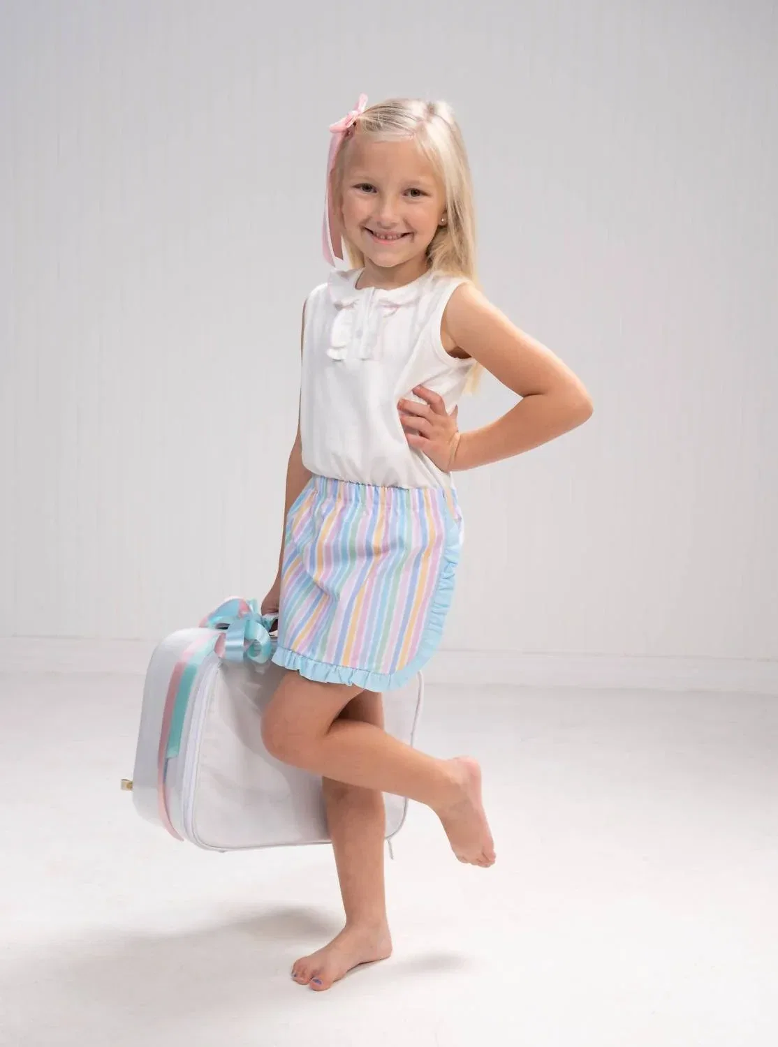 Детская юбка-шорты с оборкой Pretty Stripe THE OAKS APPAREL, Pretty Stripe — фото 2