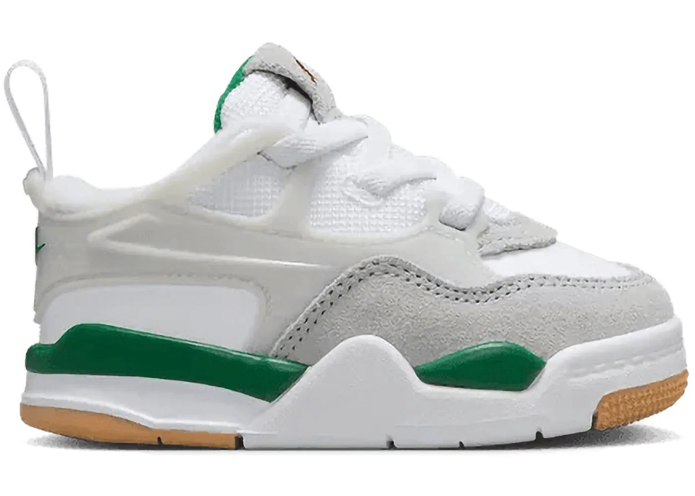 Детские кроссовки Lifestyle Jordan 4 RM, White/Pine Green/Neutral Grey/Wolf Grey/Varsity Red/Gum Dark Brown