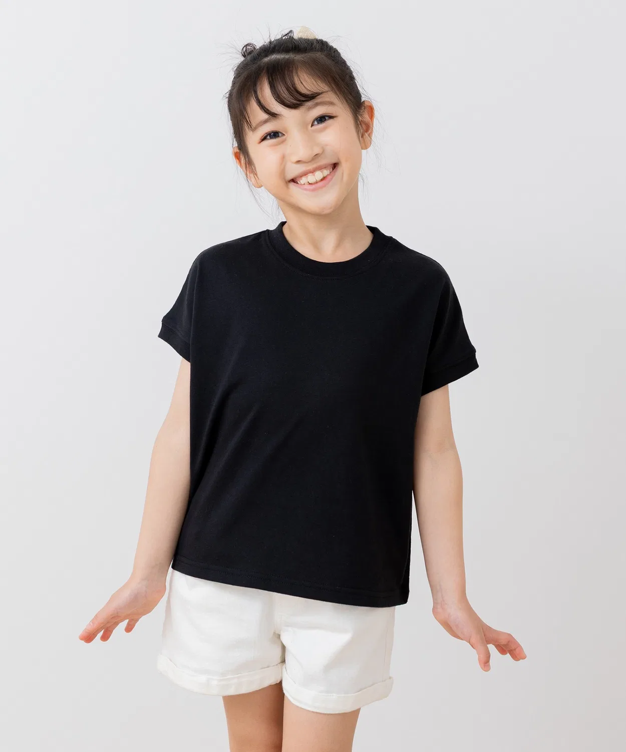 Детская футболка с коротким рукавом Big Silhouette chil2, Черный