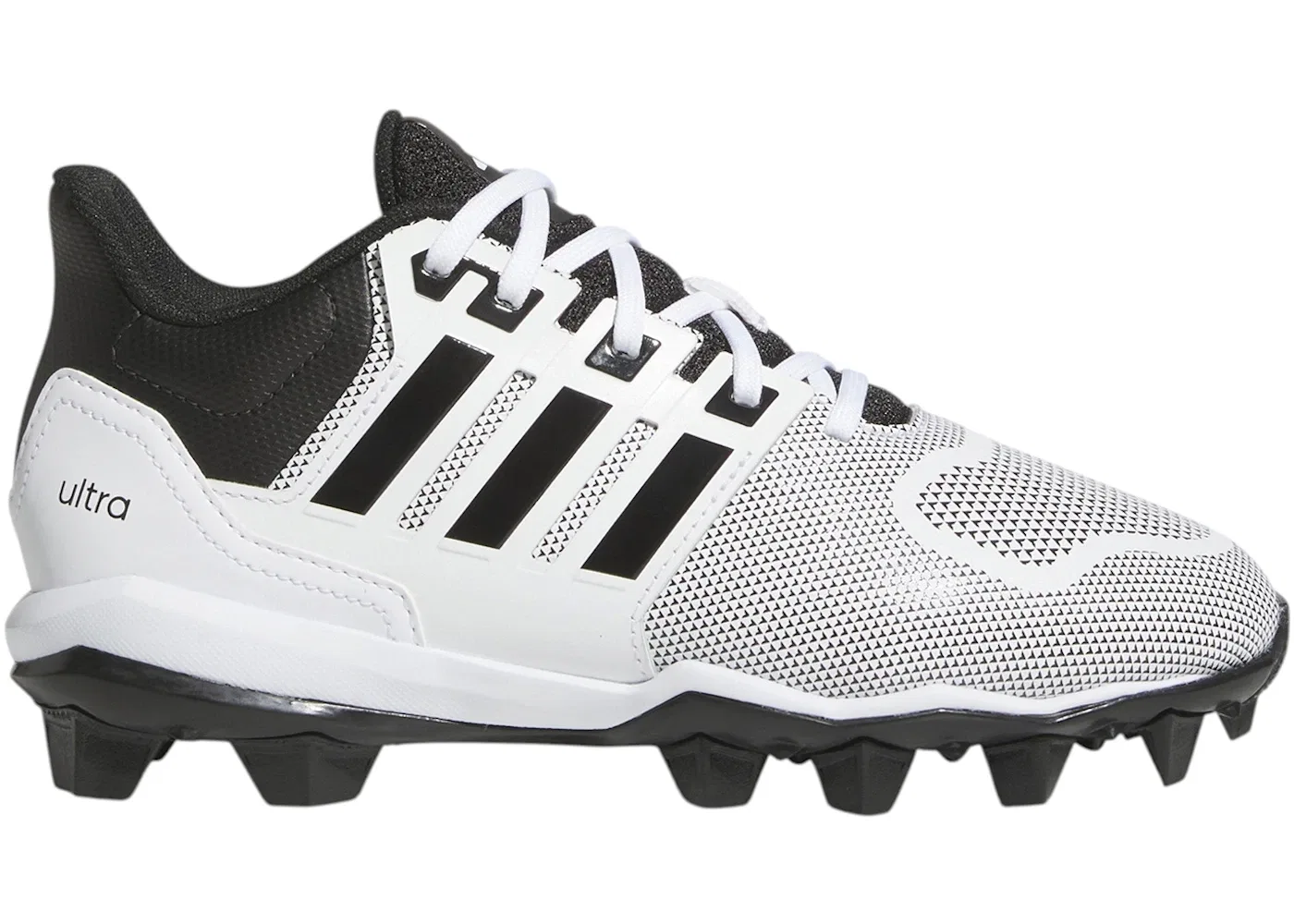 Детские бутсы с литой резиновой подошвой Adidas Ultra Molded Rubber, Cloud White/Core Black/Cloud White