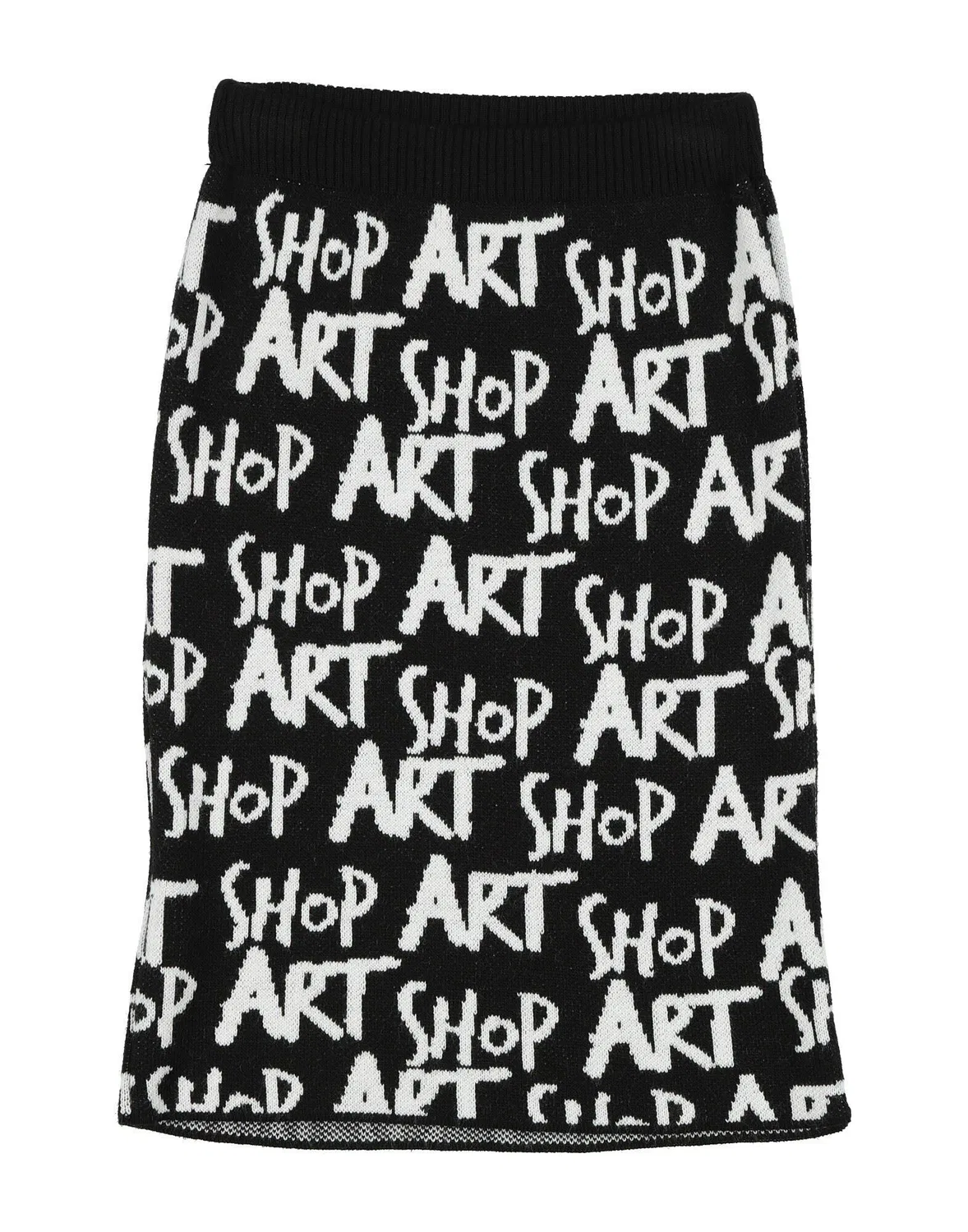 Детская юбка для девочек жаккардовая вязаная Shopart, черный