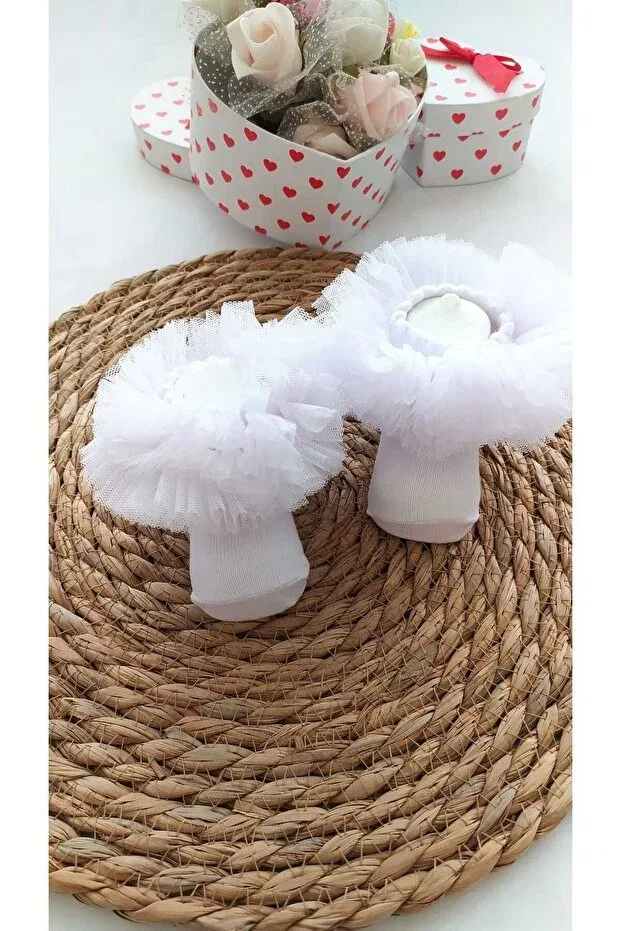 Детские носки для девочек хлопковые Minibiri, White