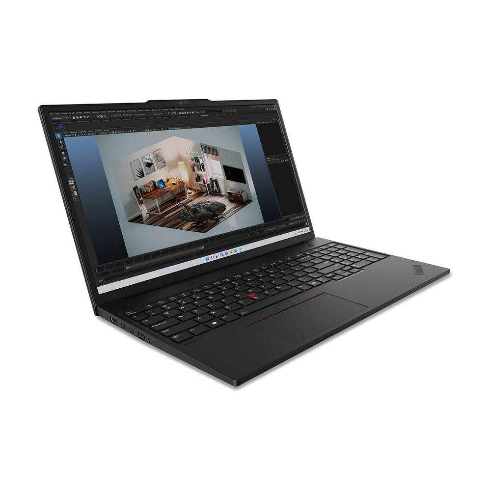 Ноутбук Lenovo ThinkPad P16s Gen 3, 16", 16 ГБ/512 ГБ, Ultra 7-155H, RTX 500 Ada, 21KS001MUS, чёрный, англ. клавиатура — фото 2