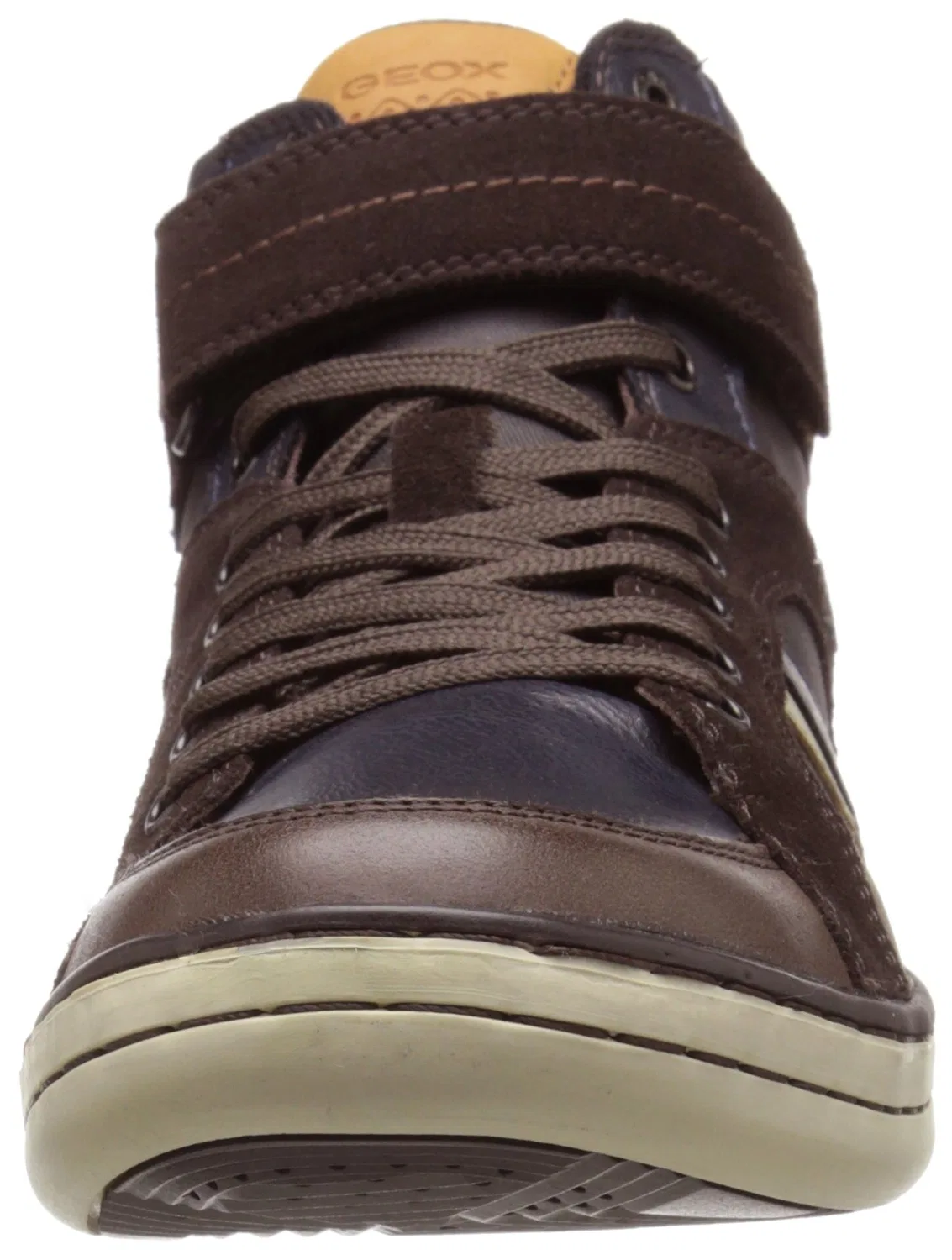 Детские высокие кеды для мальчиков с модельной линией Jr Garcia Boy a Geox, Brown C1696 — фото 2