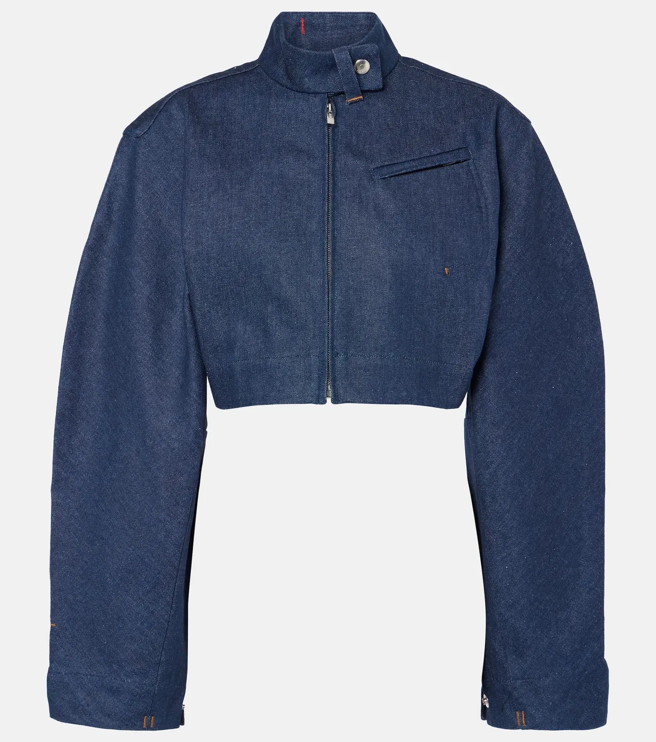 Бомбер джинсовый Jacquemus Cabrio Denim De-Nîmes, синий