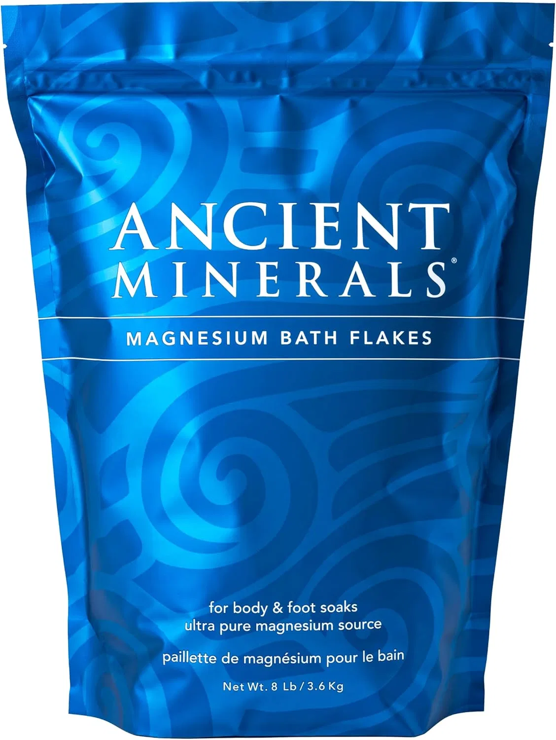 Соль для ванн Magnesium Flakes, Ancient Minerals, 3,629 кг