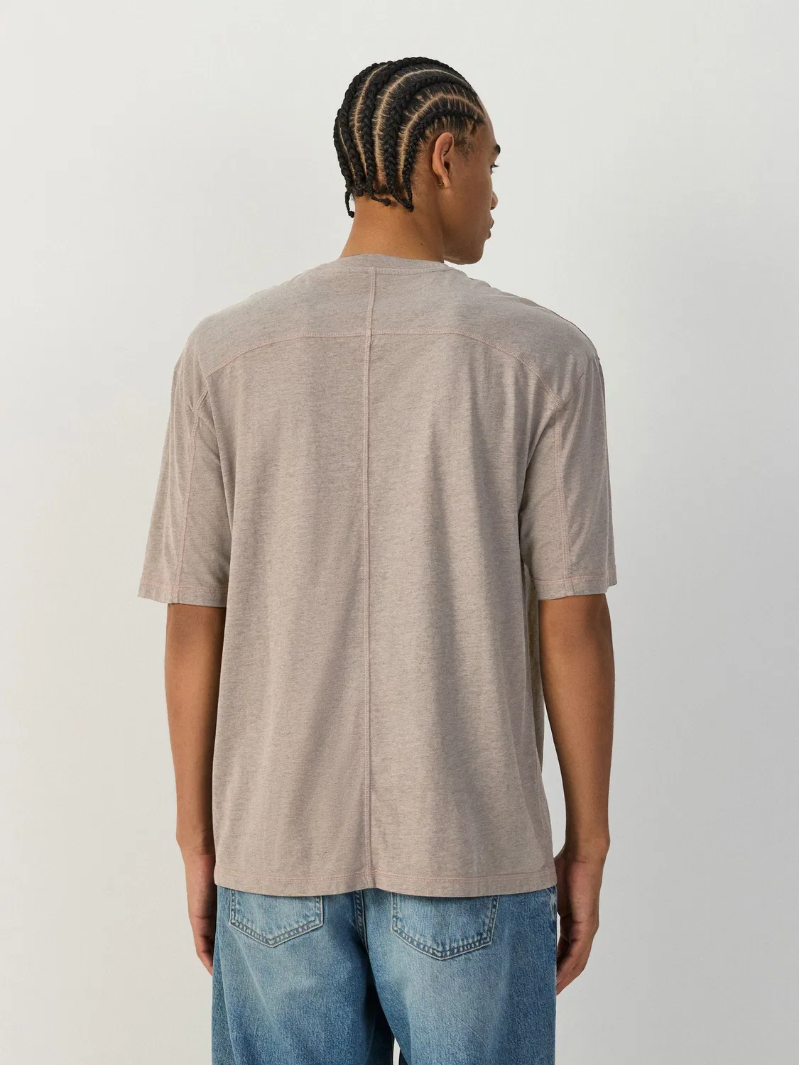 Футболка Relaxed Fit Lightweight Garment Dyed Next, нейтральный марл — фото 3