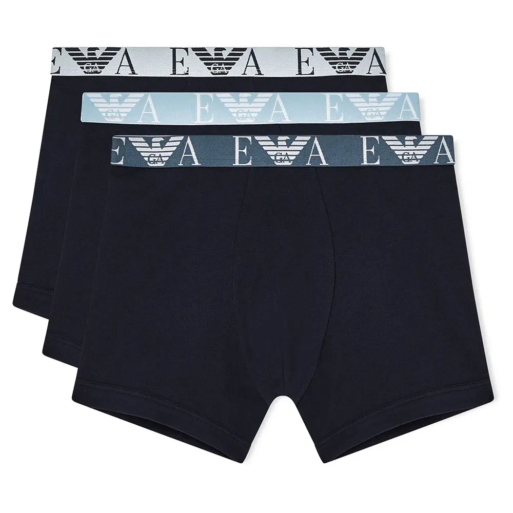 Боксеры 3 штуки EM000261 Emporio Armani, синий