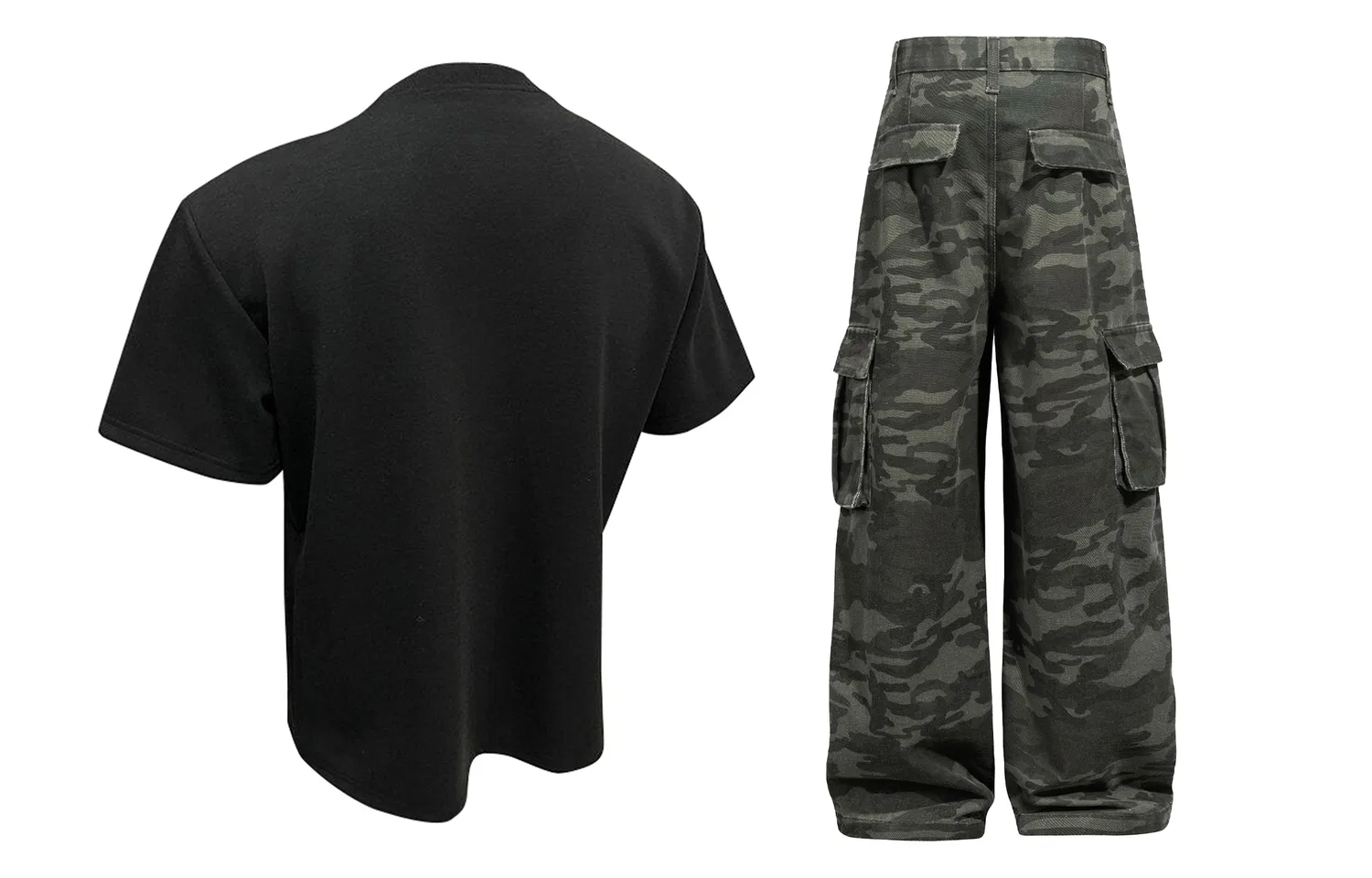 Детский спортивный комплект с принтом Casual Sportswear GWAF, Light Gray+Camouflage Multicolor — фото 4