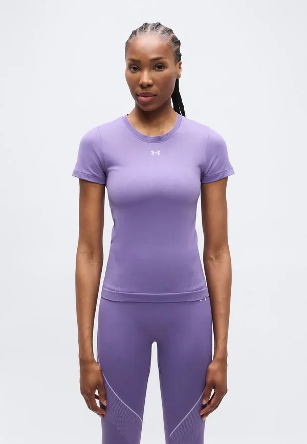 

Бесшовная спортивная футболка vanish Under Armour, Purple Luxe/Purple Crest, Фиолетовый, Бесшовная спортивная футболка vanish Under Armour, Purple Luxe/Purple Crest
