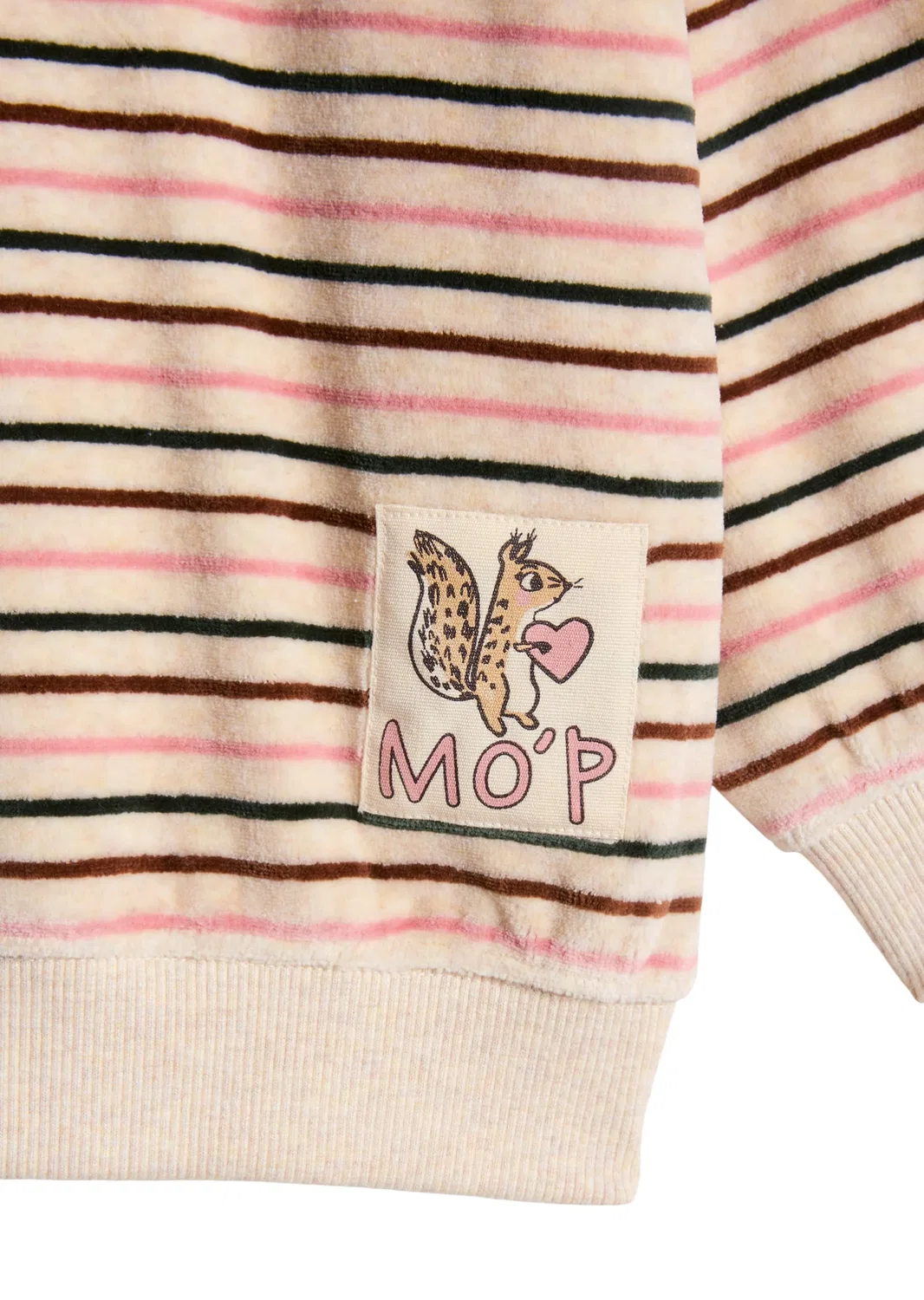 Свитшот детский для девочек с принтом Nicki Marc O'Polo, бежевый — фото 3