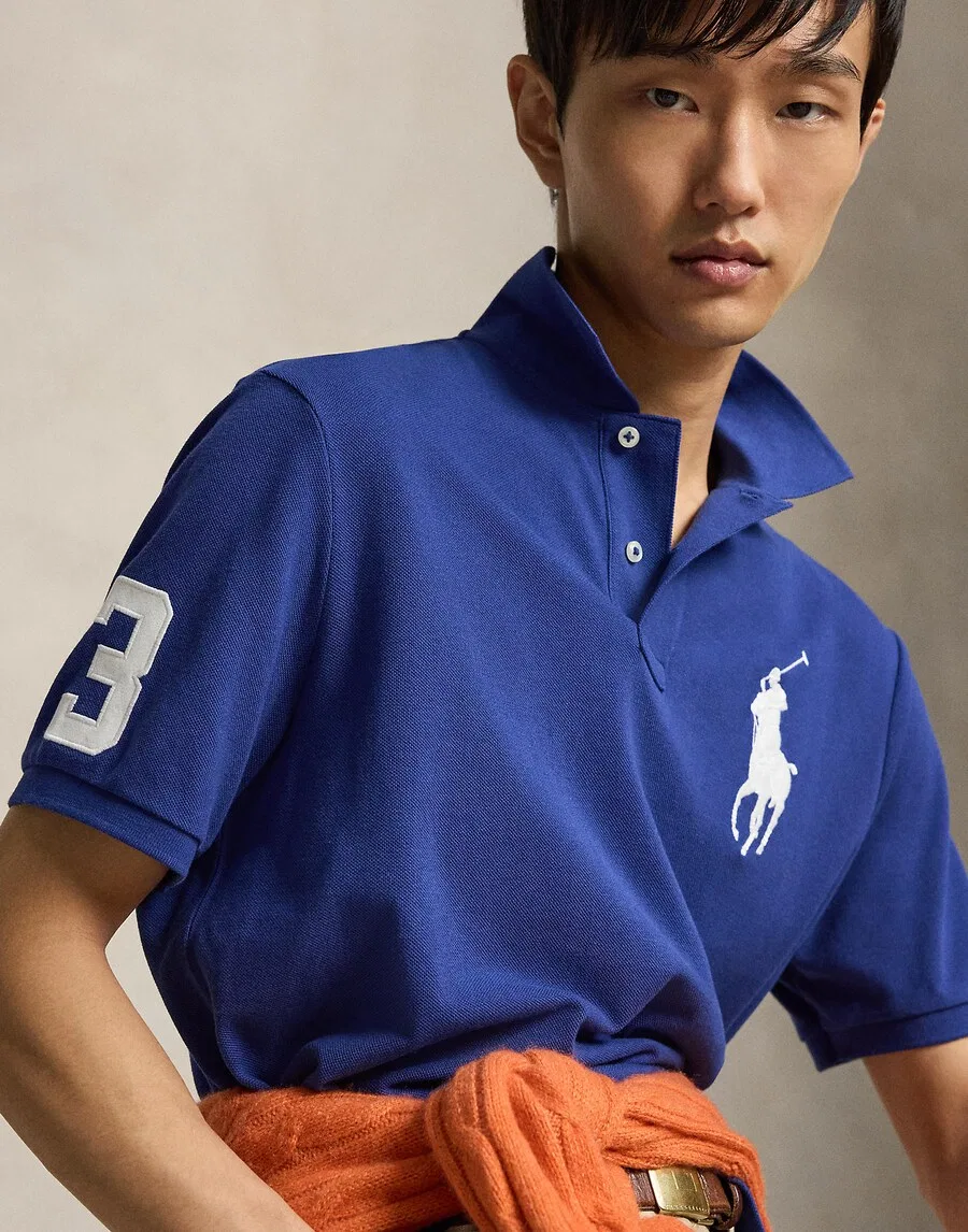 Футболка Polo Ralph Lauren синего цвета — фото 3