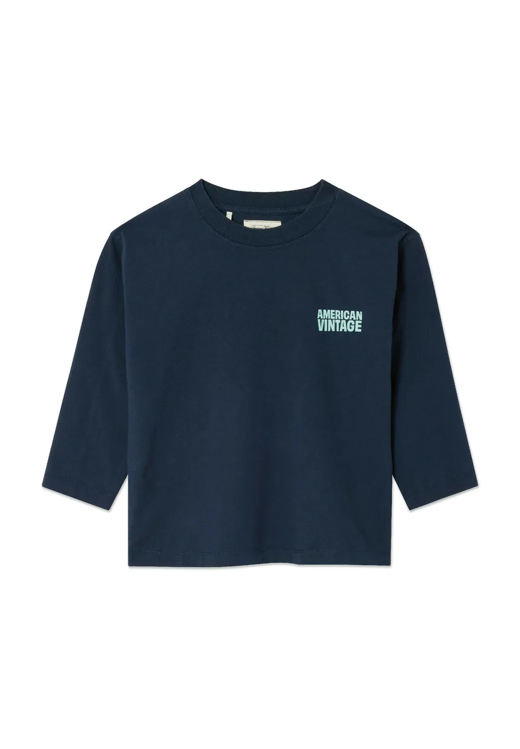 Детская футболка унисекс T-shirt enfant gixy с длинными рукавами American Vintage, Navy
