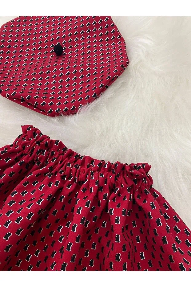 Детский комплект для новорожденных с принтом Moda Lina, Red — фото 3