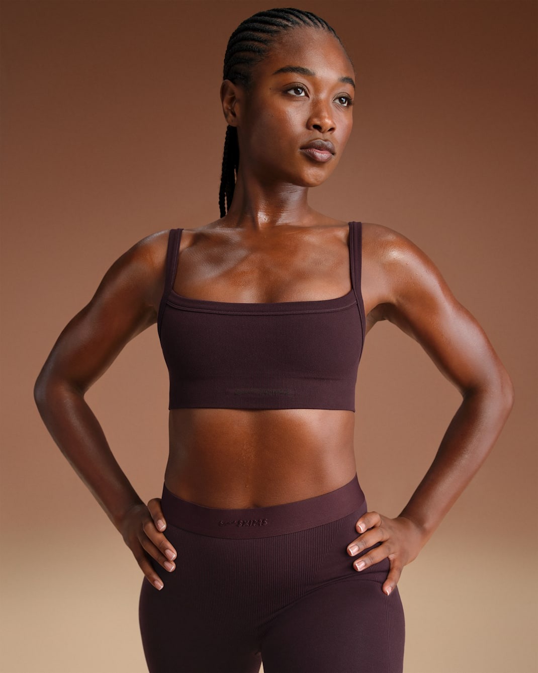 

Спортивный топ NikeSKIMS Vintage Seamless Women's Cami, смородиновый