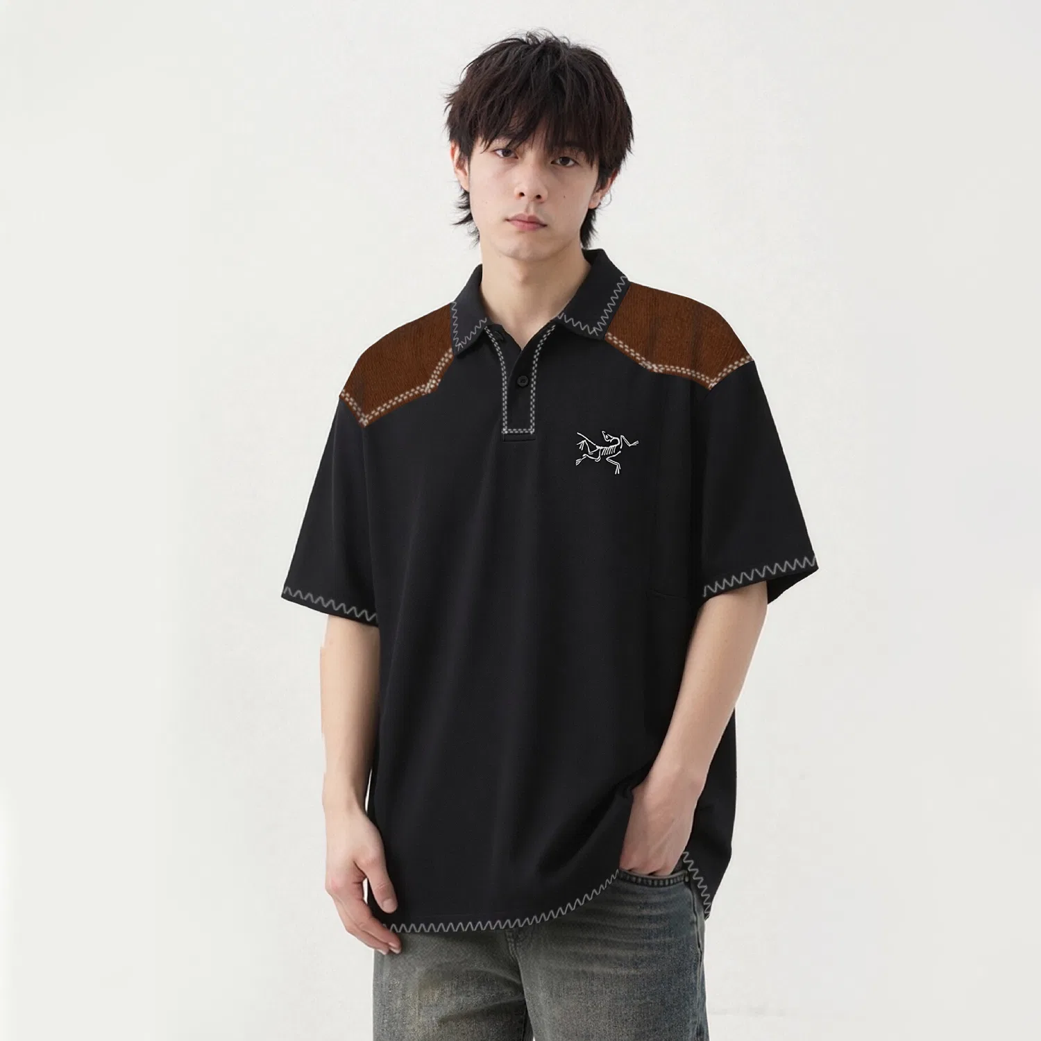 Футболка мужская с круглым вырезом KRAGG T Shirts, Arcteryx, Black — фото 4