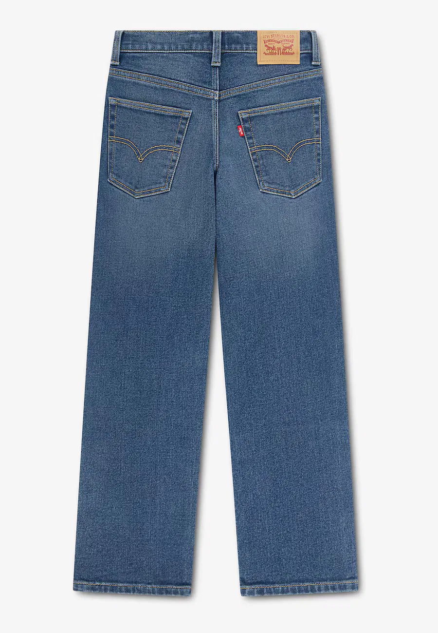 Детские джинсы Levi's Kids свободного кроя 'STAY' синего цвета — фото 2