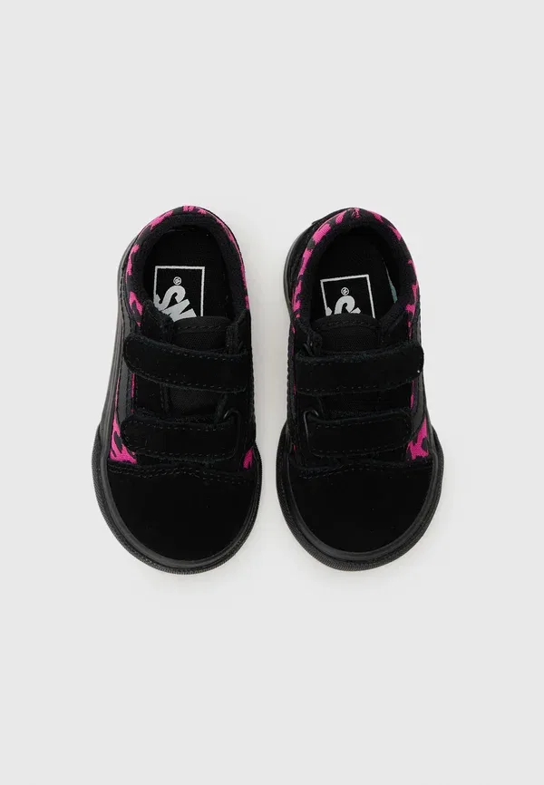 Кроссовки кожаные и текстильные Old Skool Vans, розовый, черный — фото 4