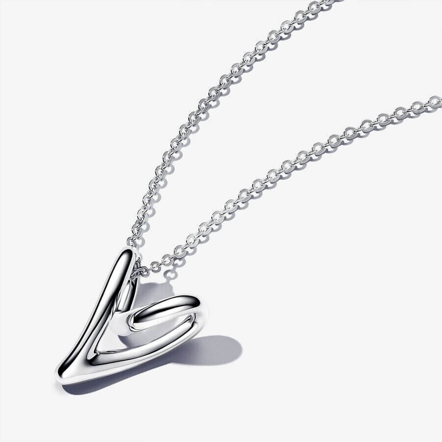 

Колье Pandora Essence Organically Shaped Heart, серебро