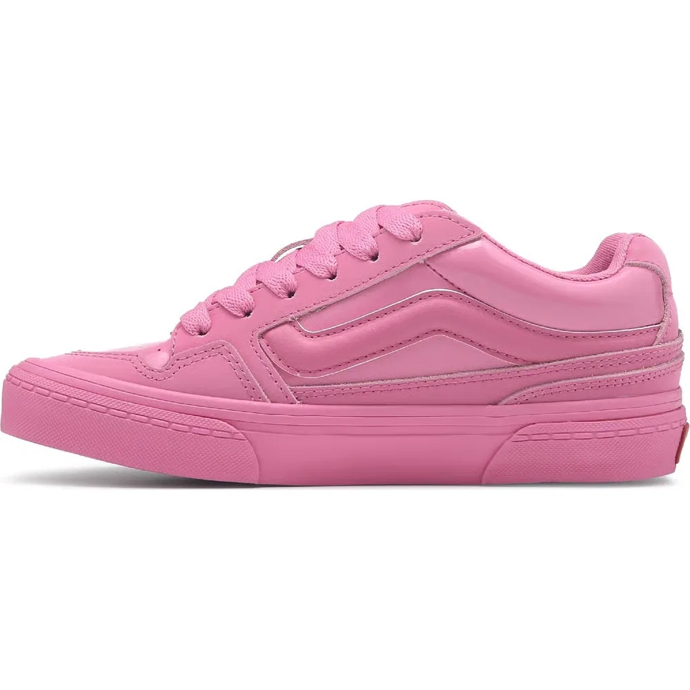 Детские скейтбордистские кроссовки Caldrone Vans, Pink/Patent — фото 3