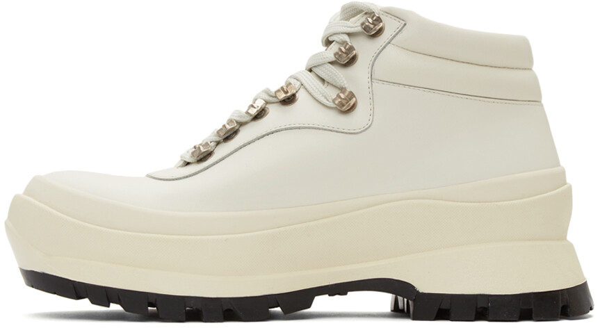 Эксклюзивные кожаные походные ботинки SSENSE Off-White Jil Sander — фото 3