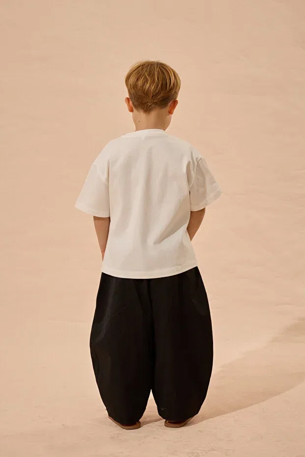 Детская футболка для девочек с коротким рукавом Fahhar Kids, White — фото 3