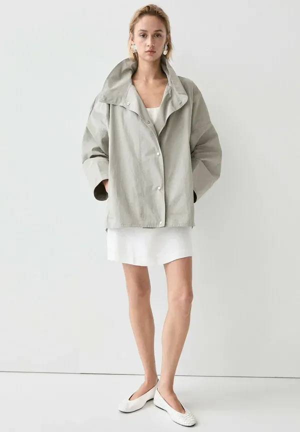 Куртка хлопковая Summer jacket Massimo Dutti, серый