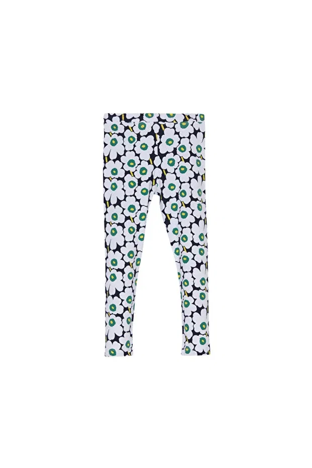 Детские леггинсы для девочек с принтом Flower clouds patterned Lovetti, Patterned — фото 2