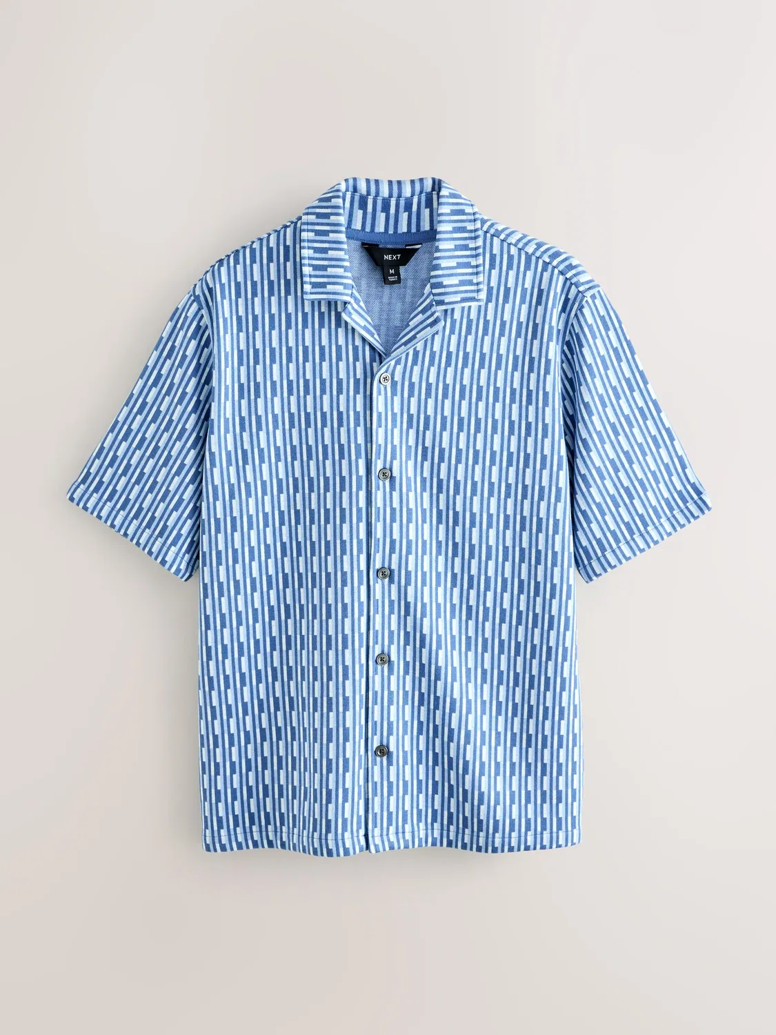 Рубашка с геометрическим принтом, Regular Fit, N. Premium Next, Light Blue — фото 4