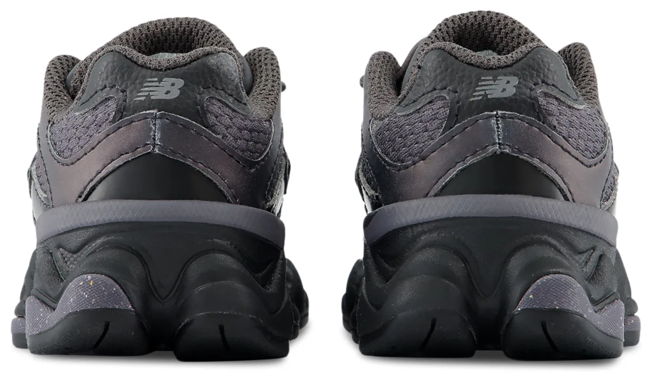 Детские кроссовки для мальчиков с амортизацией ABZORB New Balance 9060, Black Reflect/Grey — фото 3