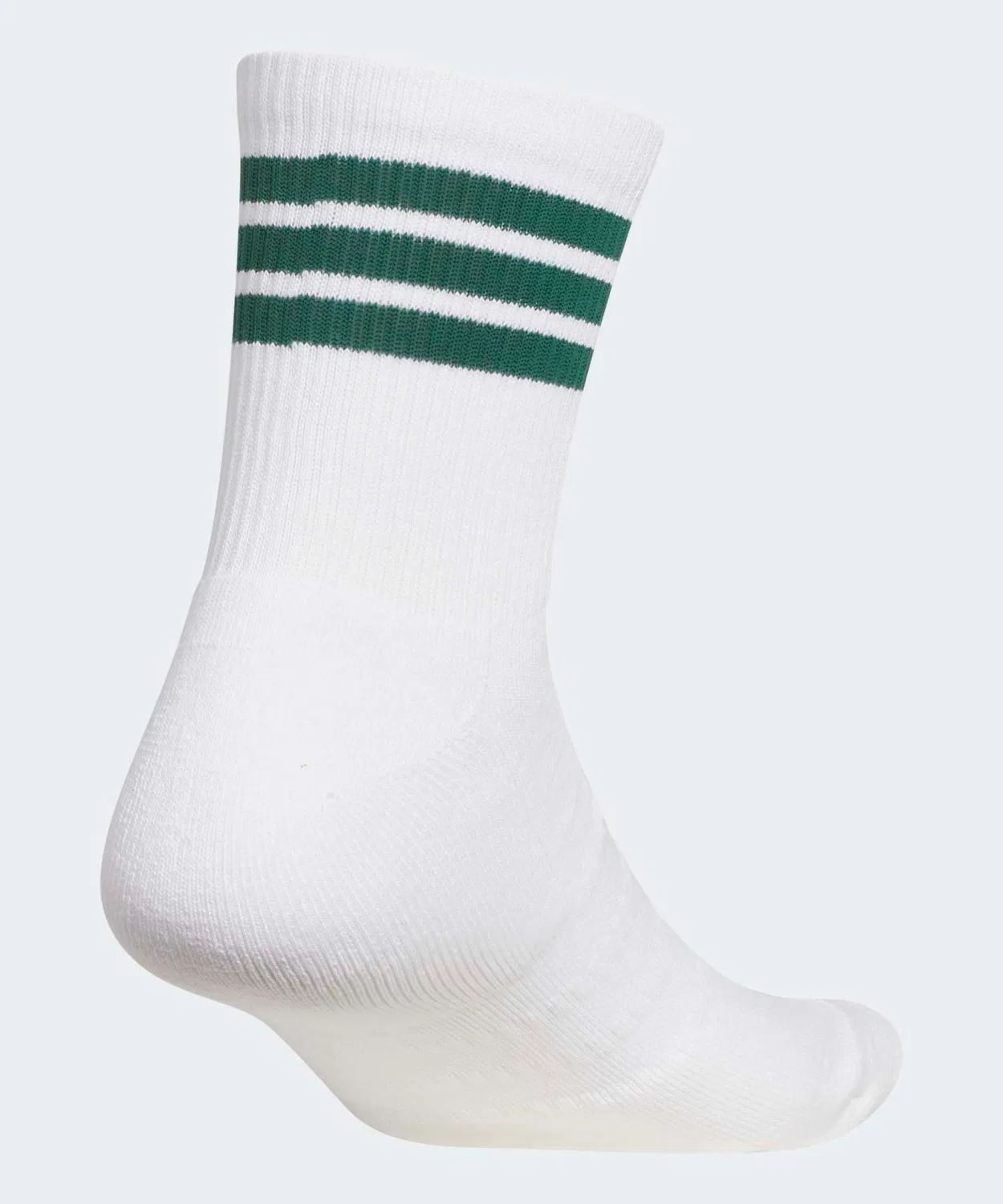 Мужские носки для гольфа с паддированной пяткой и мыском, модель Three Stripes Half Crew Adidas, White/Green — фото 2