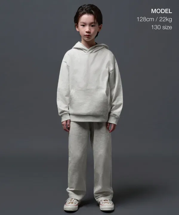 Тренировочные штаны оверсайз, Musinsa Standard Kids, овсяный — фото 2