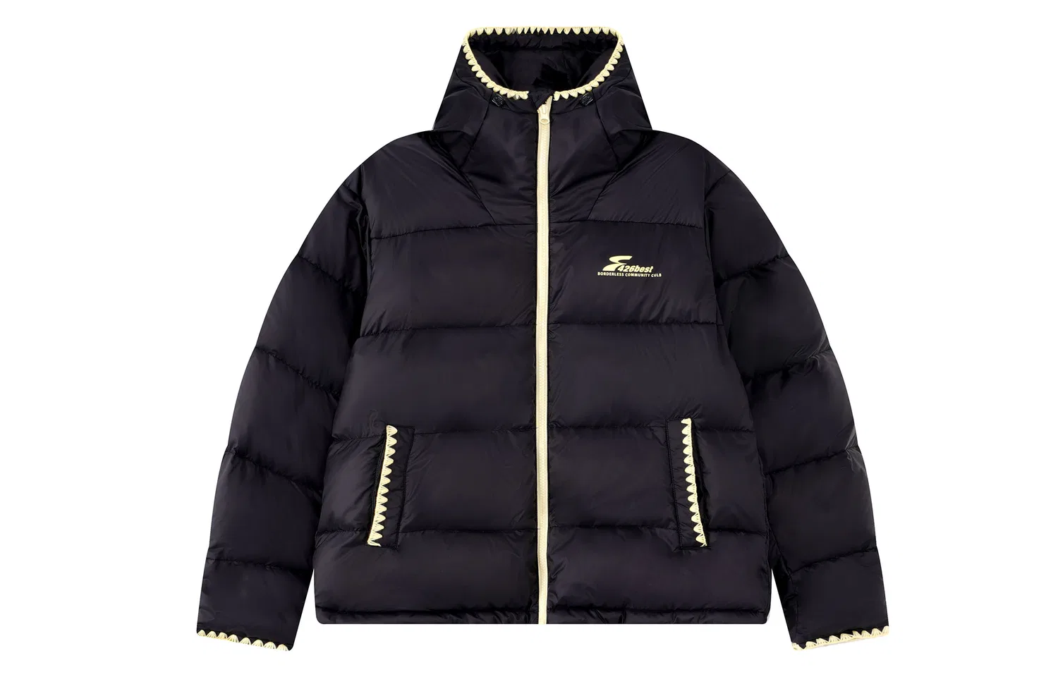 Детский пуховик с капюшоном утепленный F426, Black