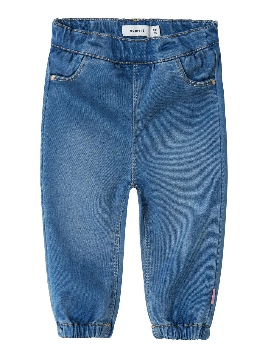 Джинсы NAME IT Tapered Jeans 'Rose' из синей джинсовой ткани