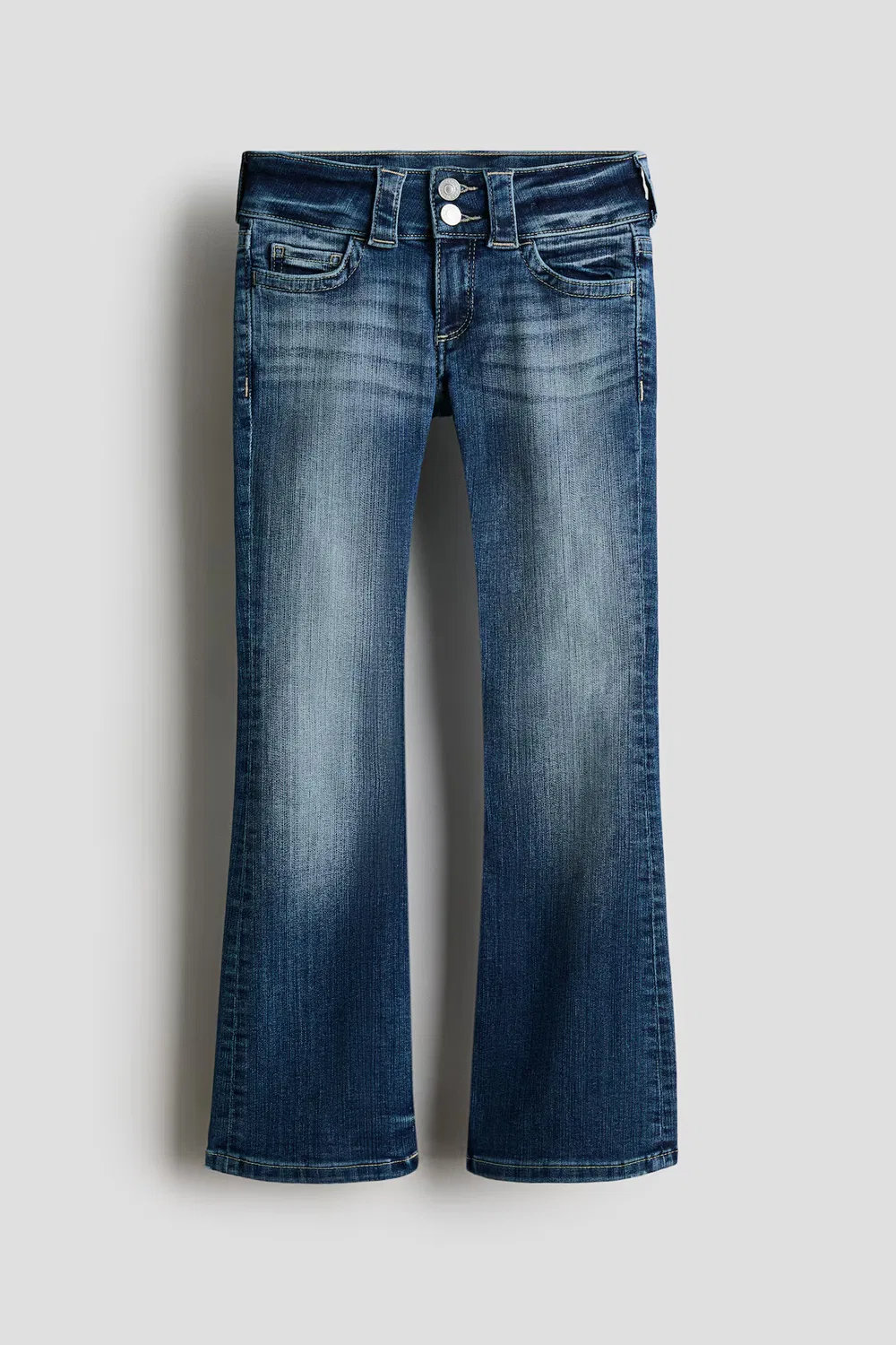 Джинсы-Клеш с заниженной талией H&M, Denimblau