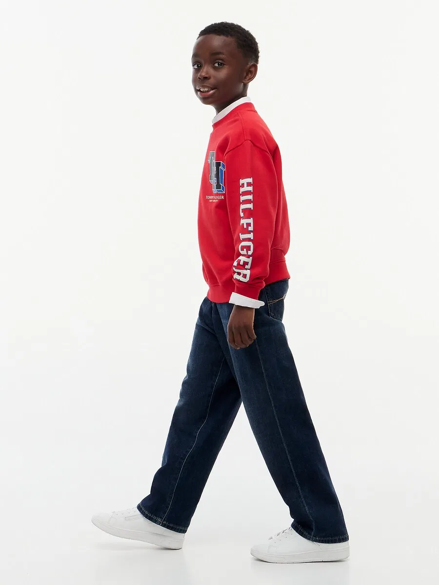 Толстовка TOMMY HILFIGER огненно-красного цвета — фото 4