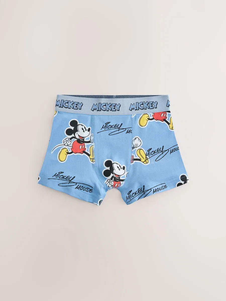 Трусики Next Underpants «Микки Маус» в пастельно-голубом, светло-голубом и белом цветах — фото 4