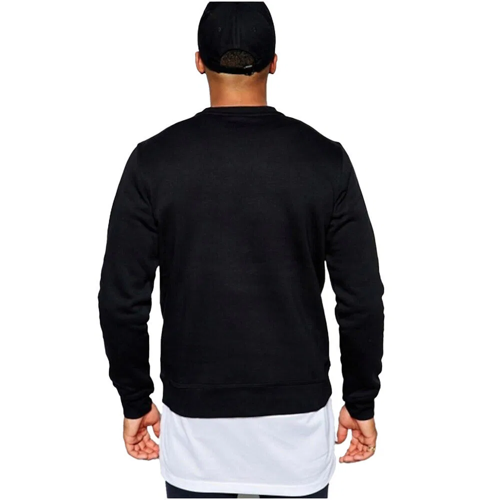Мужской свитшот с длинным рукавом Club Crew-Swoosh Nike, Schwarz — фото 3