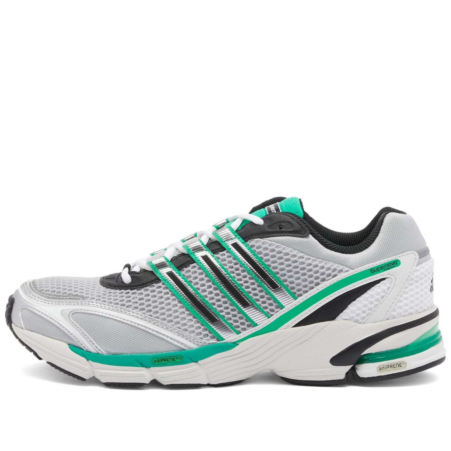 

Кроссовки Adidas Supernova Cushion 7, черный/серебристый/белый/зеленый
