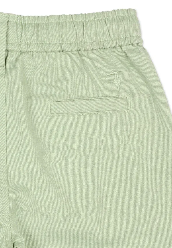 Брюки хлопковые Pantaloni Tru Trussardi Junior, green, зеленый — фото 3