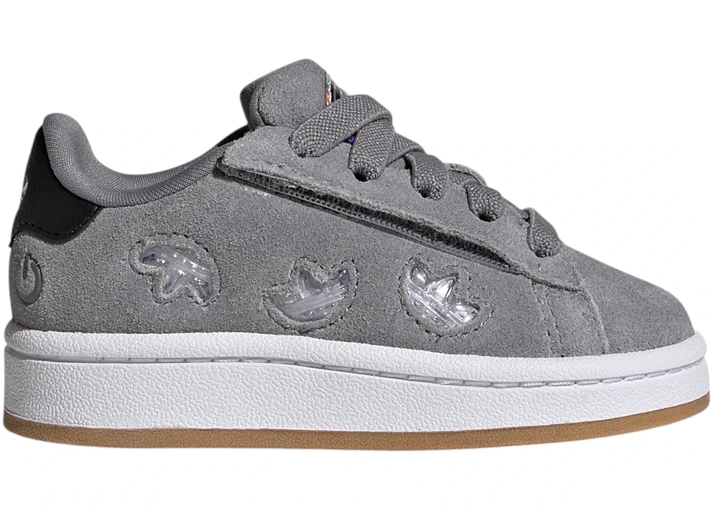 Детские кроссовки Lifestyle с подсветкой Adidas Campus 00s LED Lights Comfort Closure, Grey Three/Supplier Colour/Cloud White