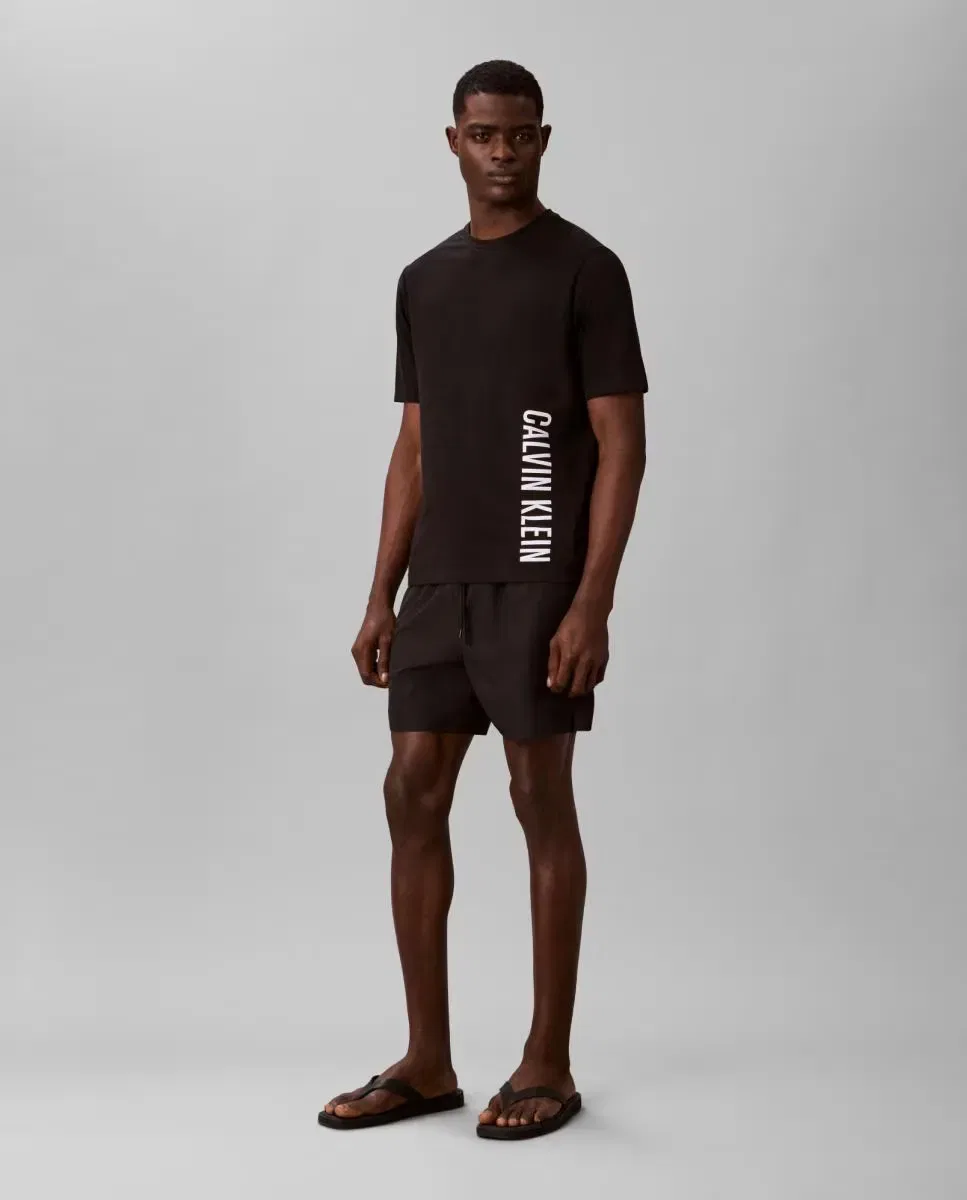 Мужская футболка с коротким рукавом и круглым вырезом Calvin Klein, Negro — фото 3
