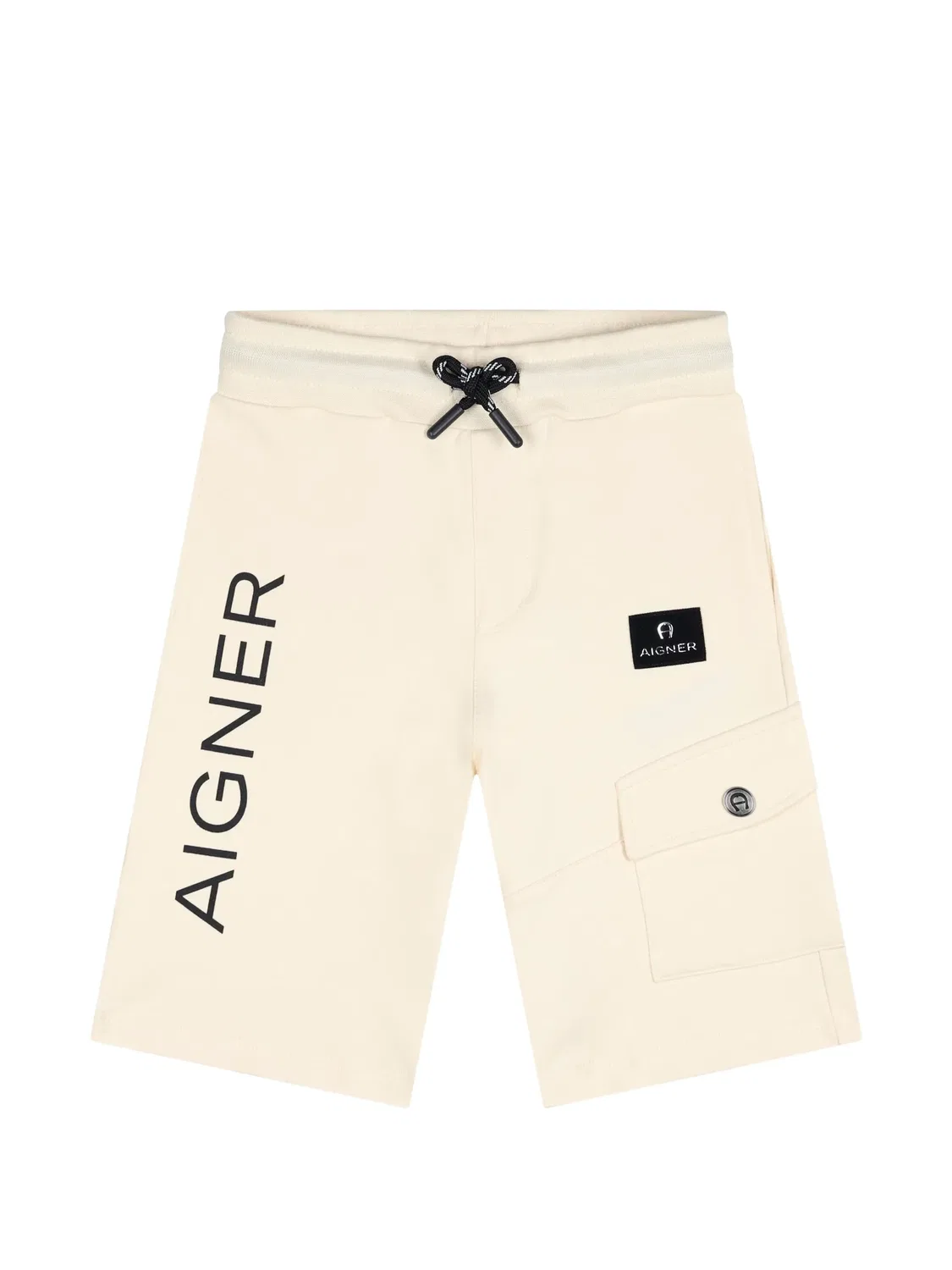 Шорты с логотипом Aigner Kids, нейтральные цвета