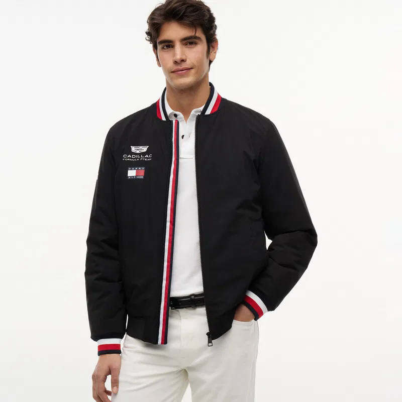 Мужская бейсбольная куртка Tommy Hilfiger, Black BDS — фото 4